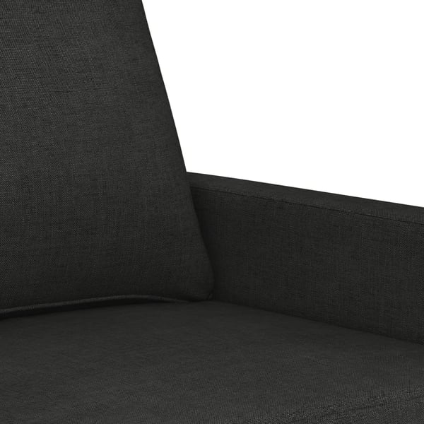 vidaXL sofasæt 4 dele med hynder stof sort