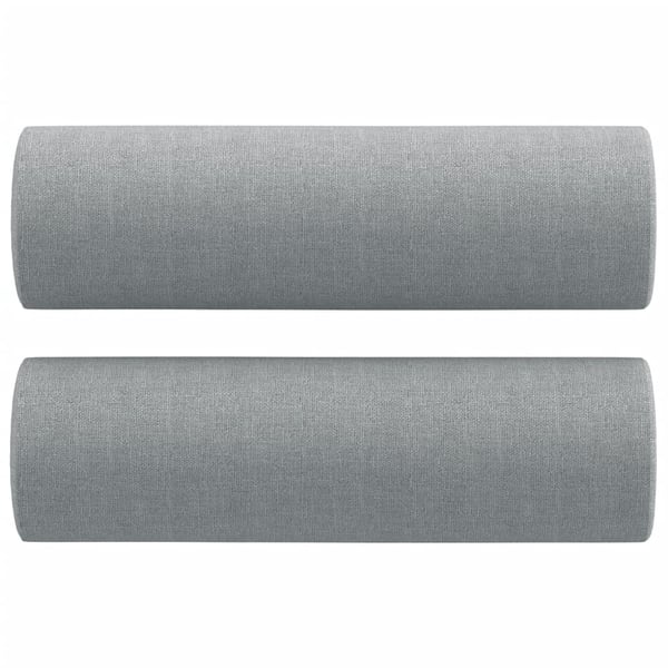 vidaXL sofasæt 3 dele med puder stof lysegrå