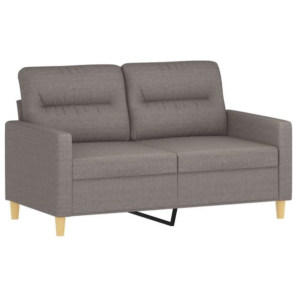 vidaXL sofasæt 3 dele med hynder stof gråbrun