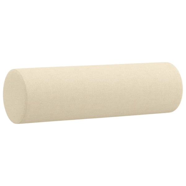 vidaXL sofasæt 4 dele med puder stof cremefarvet