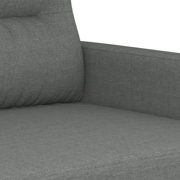 vidaXL sofasæt 4 dele med puder stof mørkegrå