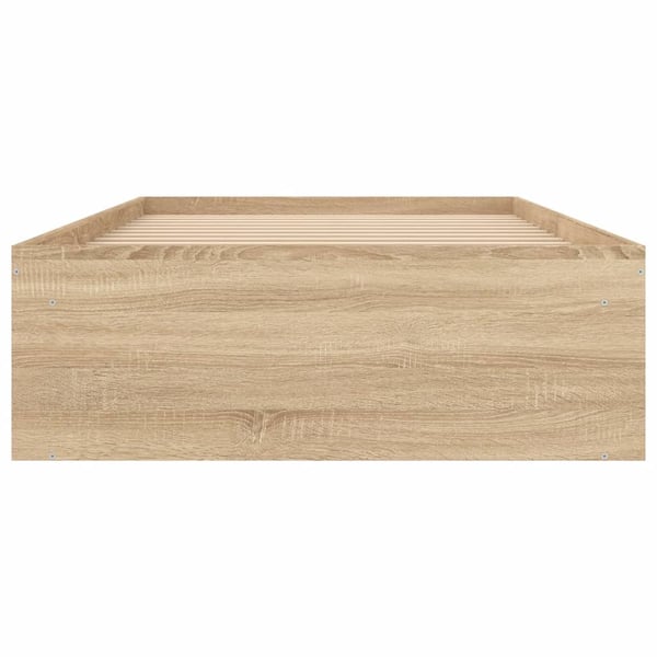 vidaXL Sengeramme sonoma eik 90x190 cm
