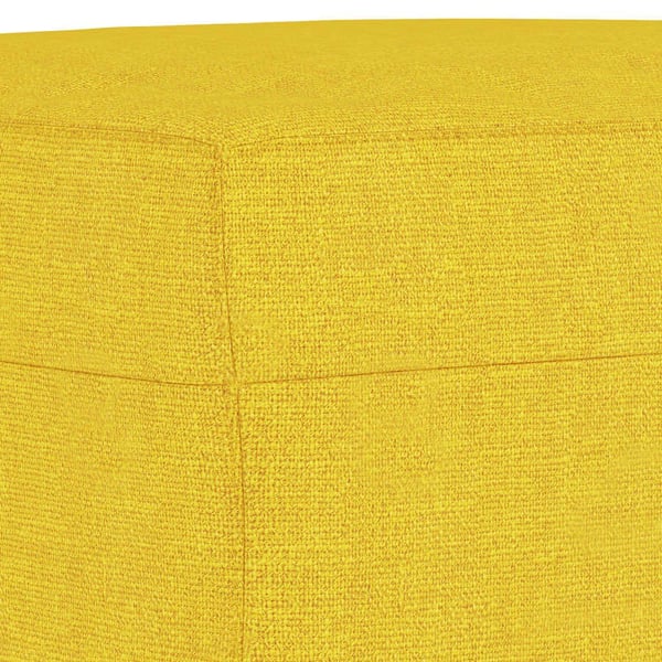 vidaXL sofasæt 3 dele med puder stof lysegul