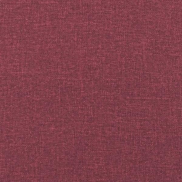 vidaXL 2-personers sofa med pyntepuder 140 cm stof vinrød