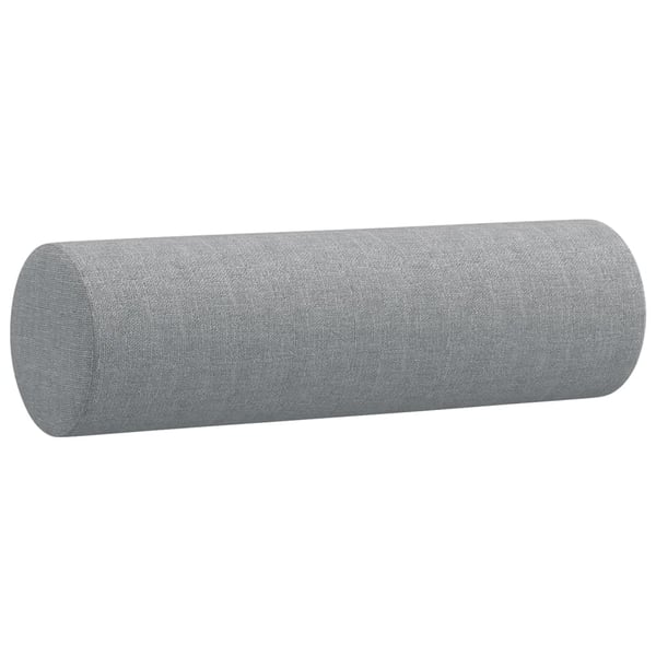 vidaXL sofasæt 3 dele med puder stof lysegrå