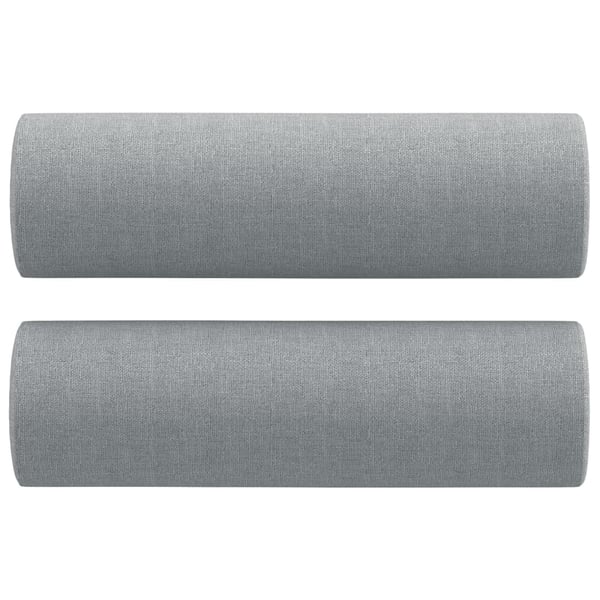 vidaXL sofasæt 3 dele med puder stof lysegrå