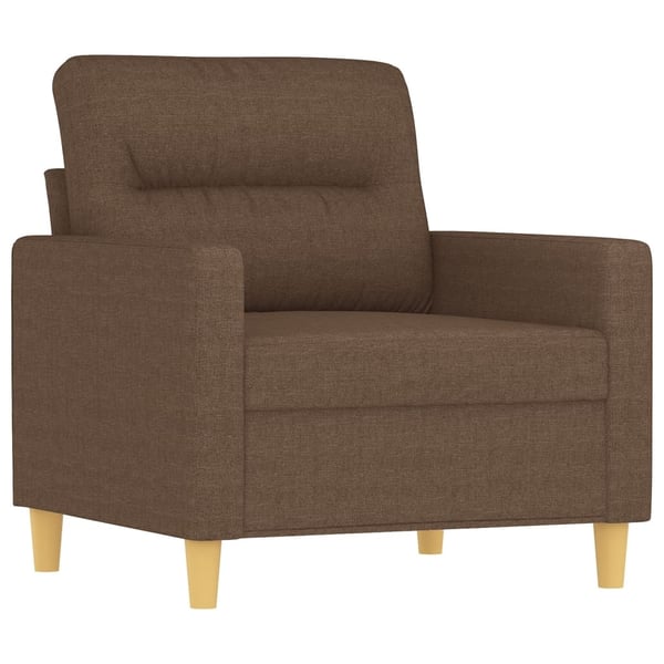 vidaXL sofasæt 3 dele med hynder stof brun