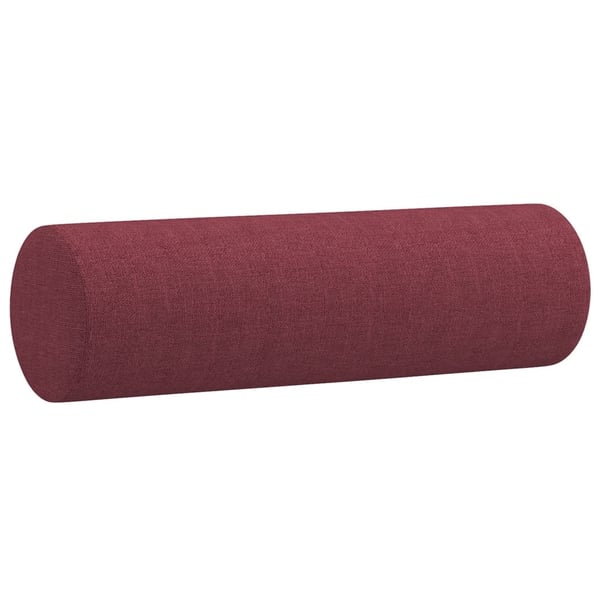 vidaXL sofasæt 4 dele med puder stof vinrød
