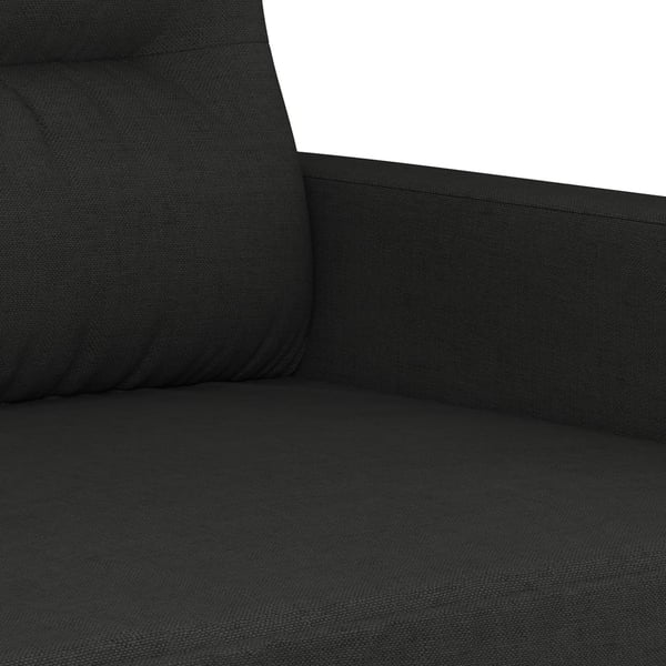 vidaXL sofasæt 2 dele med puder stof sort