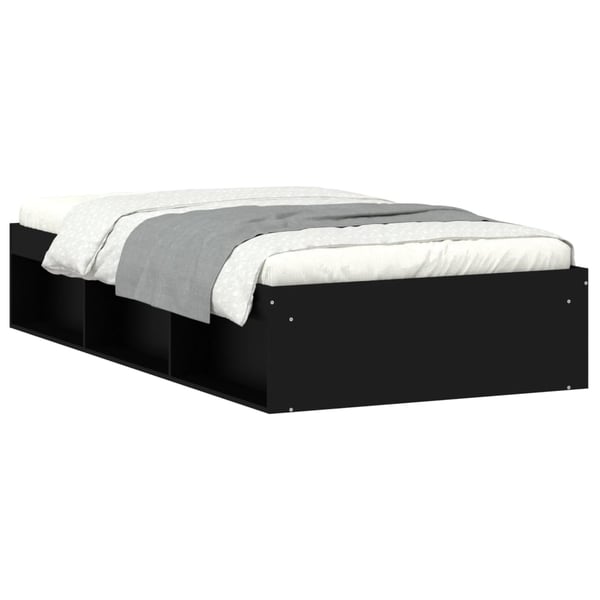 vidaXL Sengeramme svart 90x190 cm