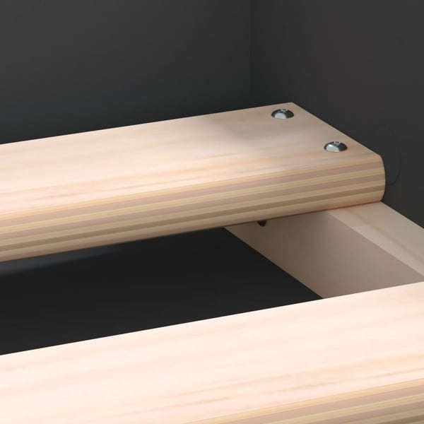 vidaXL sengeramme 120x190 cm sort
