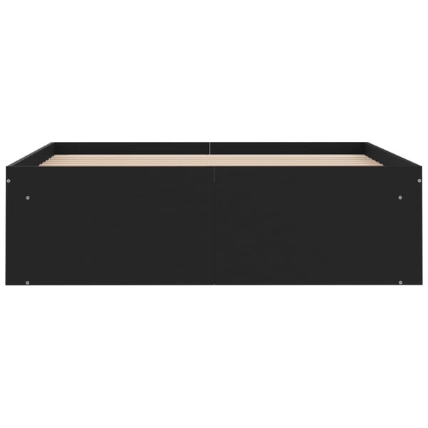 vidaXL sengeramme 120x190 cm sort
