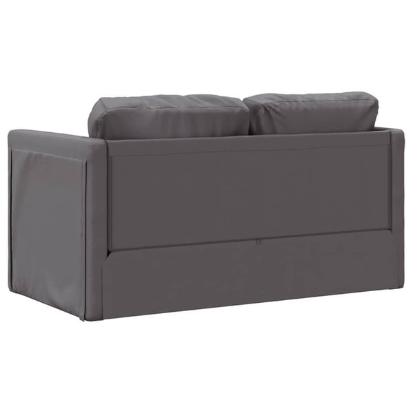 vidaXL 2-i-1 sovesofa 112x174x55 cm kunstlæder grå
