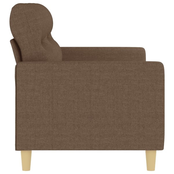 vidaXL 2-sitssoffa brun 140 cm tyg
