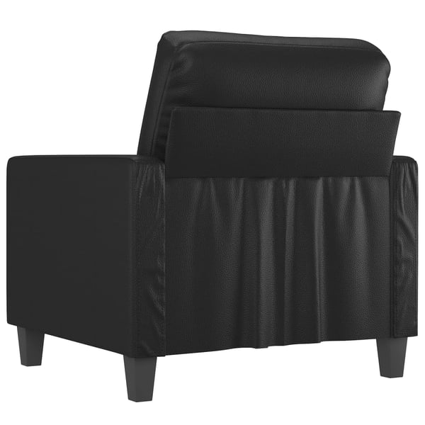 vidaXL Fåtölj svart 60 cm konstläder