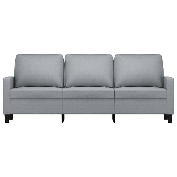 vidaXL 3-personers sofa 180 cm stof lysegrå