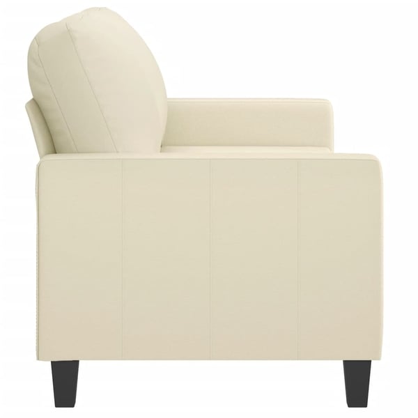 vidaXL 2-personers sofa 140 cm kunstlæder cremefarvet