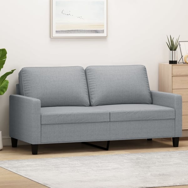 vidaXL 2-personers sofa 140 cm stof lysegrå