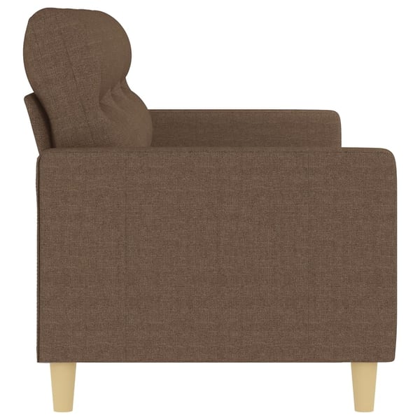 vidaXL 3-sitssoffa brun 180 cm tyg