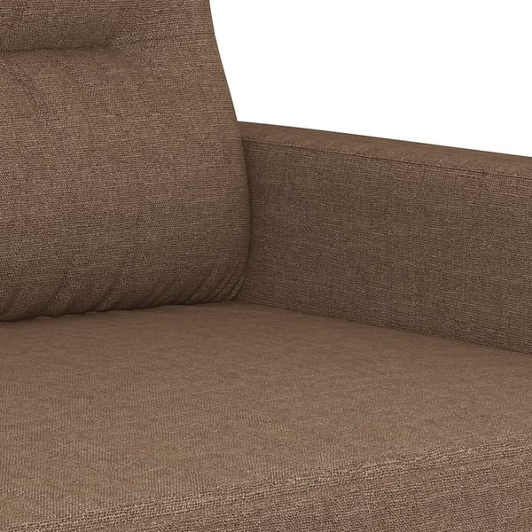 vidaXL 3-sitssoffa brun 180 cm tyg