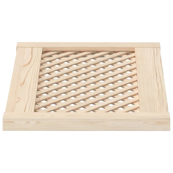 vidaXL skabslåger 2 stk. 59,5x39,5 cm gitterdesign massivt fyrretræ