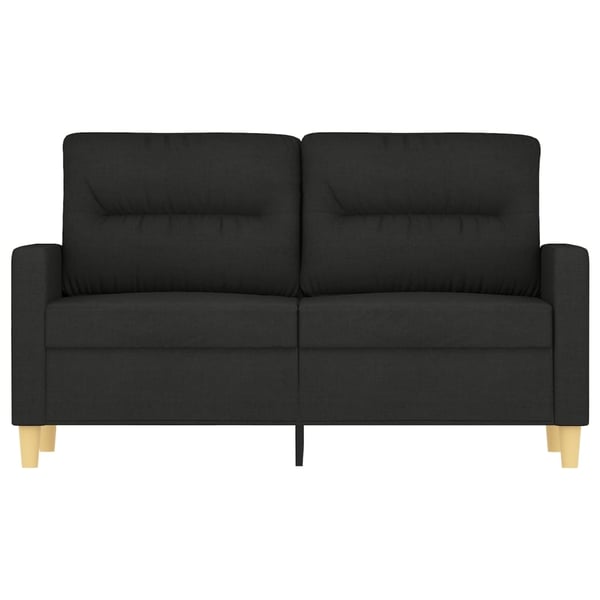 vidaXL 2-personers sofa 120 cm stof sort