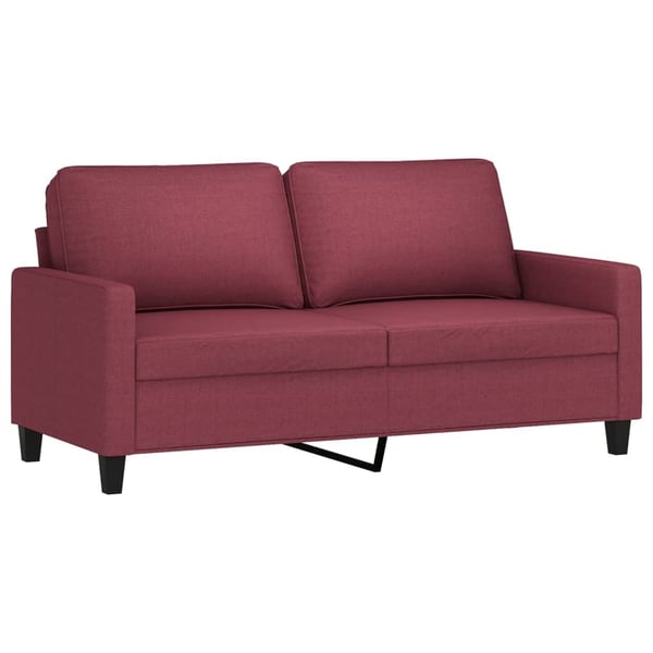 vidaXL 2-personers sofa 140 cm stof vinrød
