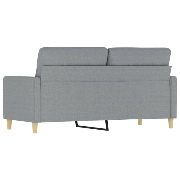 vidaXL 2-sitssoffa ljusgrå 140 cm tyg