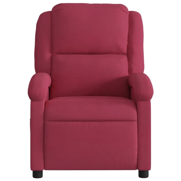 vidaXL lænestol velour vinrød