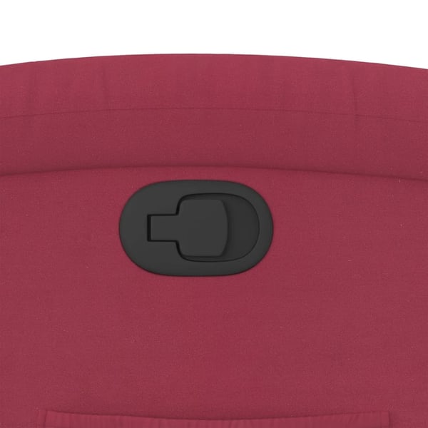 vidaXL lænestol velour vinrød