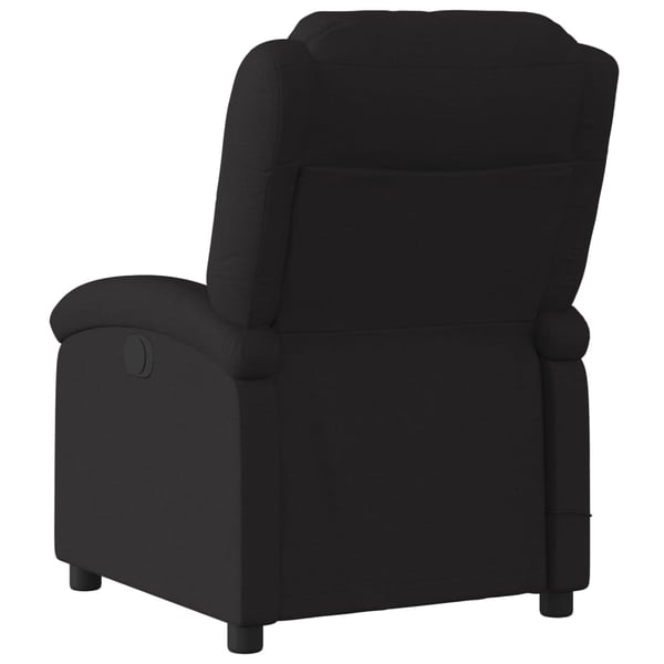 vidaXL Massagefåtölj svart tyg