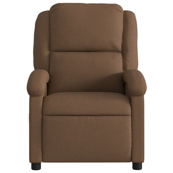 vidaXL Massagefåtölj brun tyg