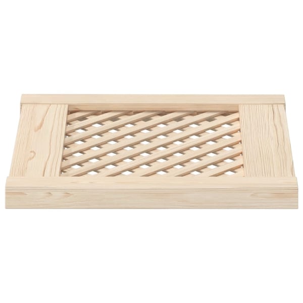 vidaXL skabslåger 2 stk. 39,5x39,5 cm gitterdesign massivt fyrretræ