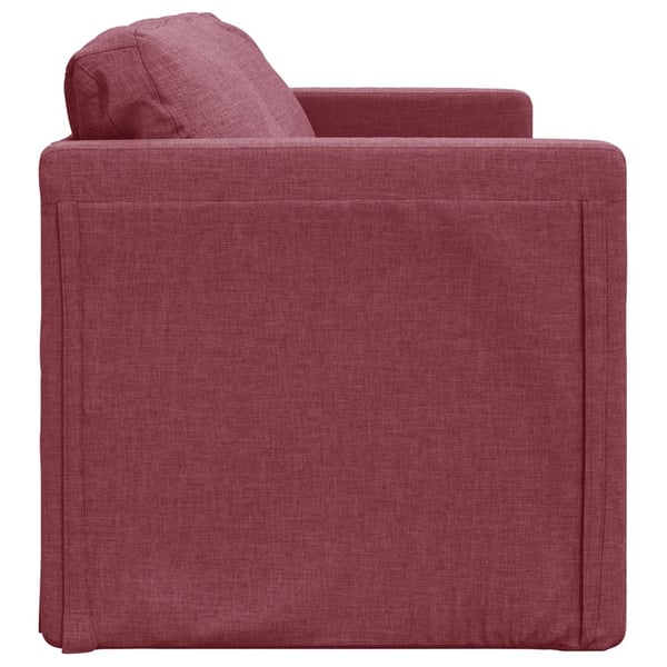 vidaXL 2-i-1 sovesofa 112x174x55 cm stof vinrød