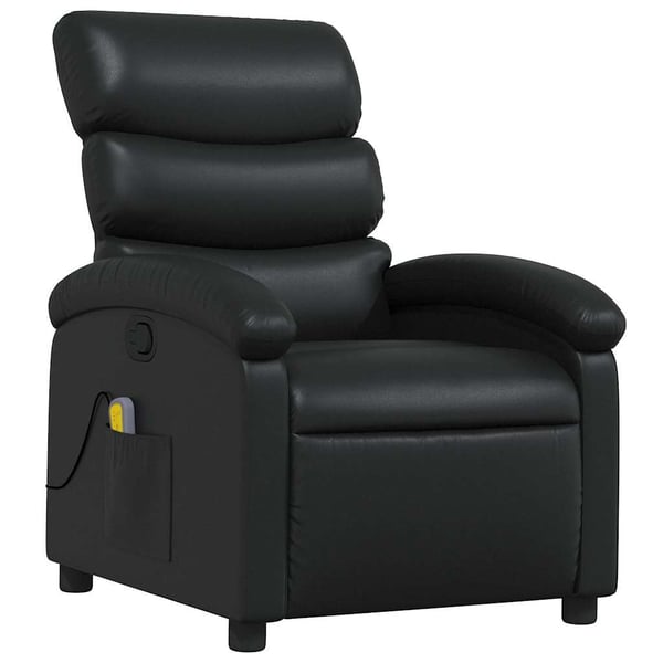 vidaXL massagestol kunstlæder sort