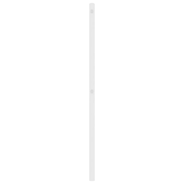vidaXL Sengegavl i metall hvit 150 cm