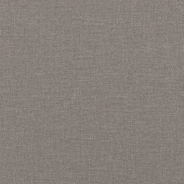 vidaXL bænk med ryglæn 120x62x75,5 cm stof gråbrun