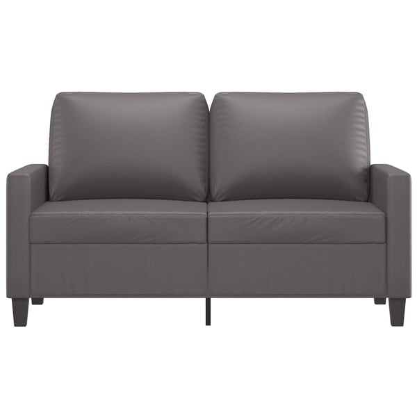 vidaXL 2-personers sofa 120 cm kunstlæder grå