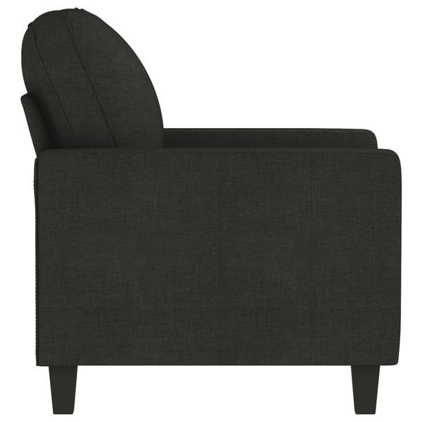vidaXL lænestol 60 cm stof sort