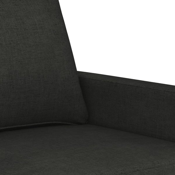 vidaXL lænestol 60 cm stof sort