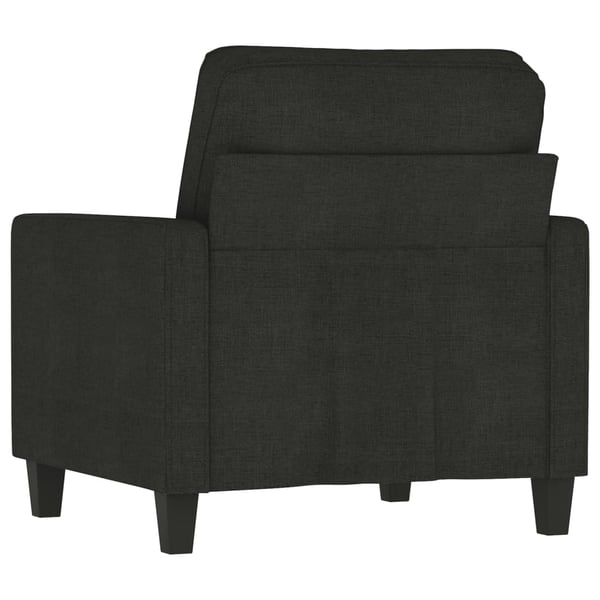 vidaXL lænestol 60 cm stof sort