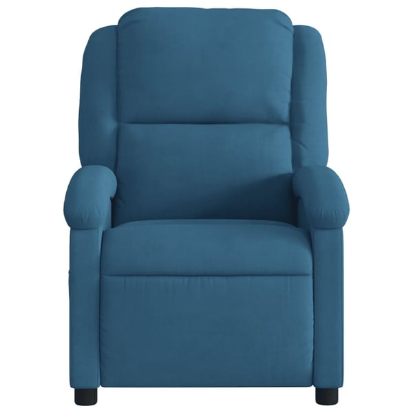 vidaXL massagestol velour blå