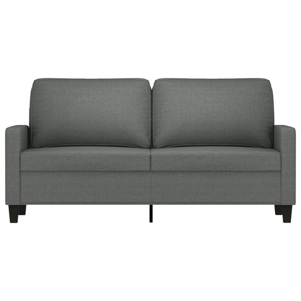 vidaXL Soffa 2-sits mörkgrå 140 cm tyg