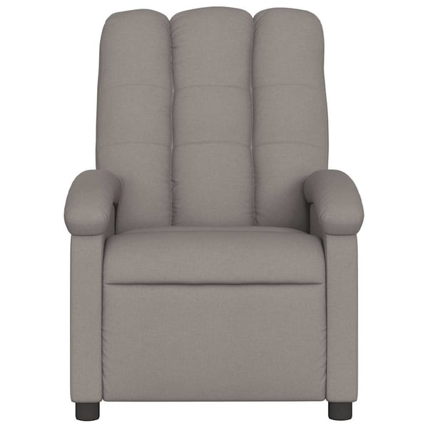 vidaXL Massagefåtölj taupe tyg