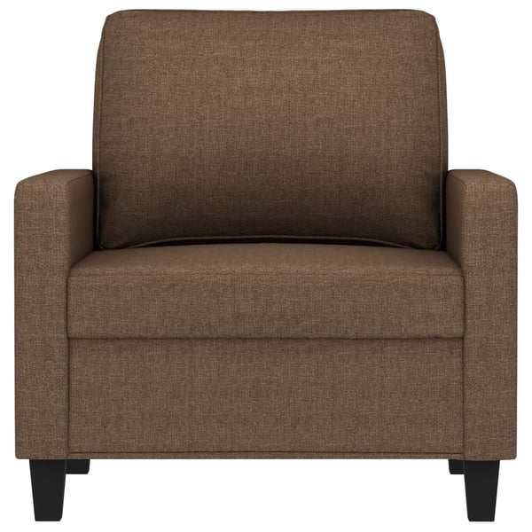 vidaXL lænestol 60 cm stof brun