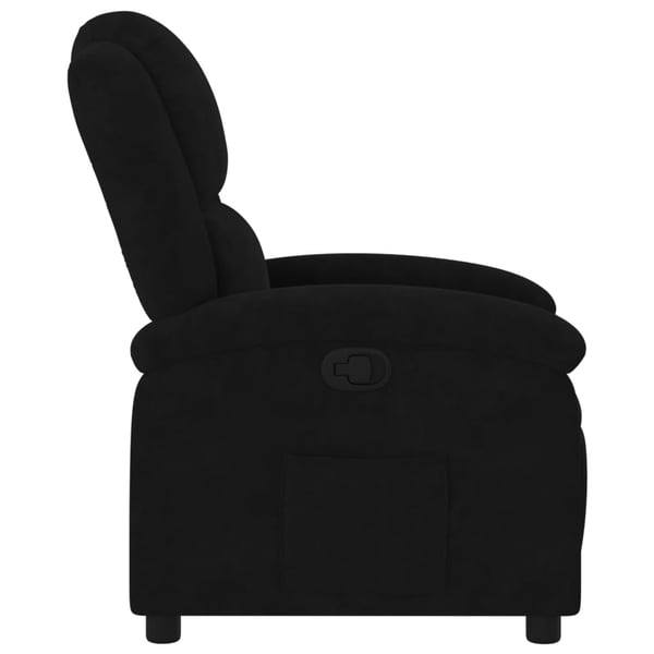 vidaXL lænestol velour sort