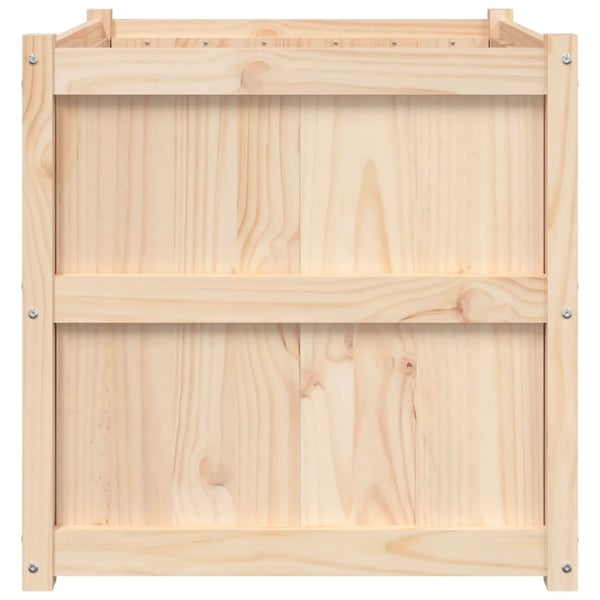 vidaXL Ulkokukkalaatikko 70x70x70 cm täysi mänty