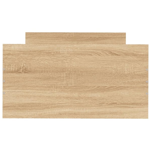 vidaXL Sengeramme uten madrass sonoma eik 75x190 cm konstruert tre