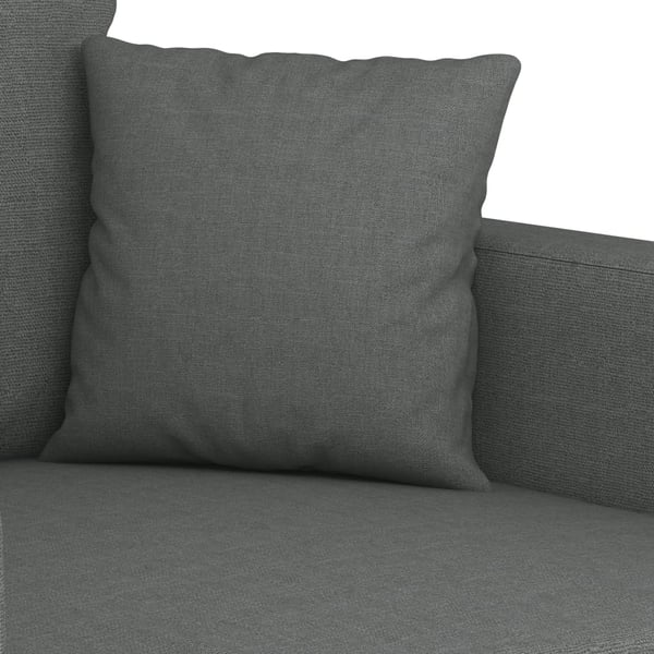 vidaXL sofasæt 4 dele med puder stof mørkegrå