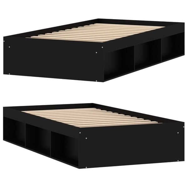 vidaXL Sengeramme svart 90x200 cm